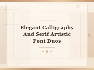 Serif Flourishes with Calligraphic Grace
